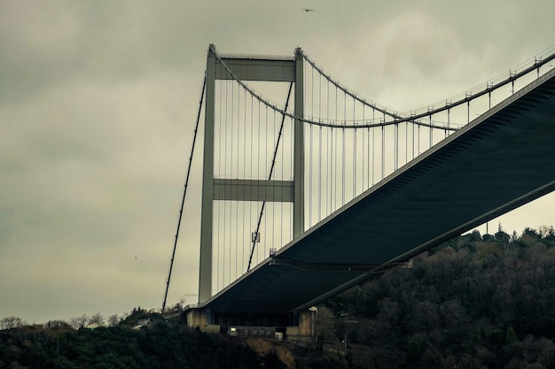 Ponte do Bósforo sobre o Mar de Mármara em Istambul