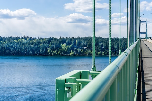 Foto ponte e linha costeira