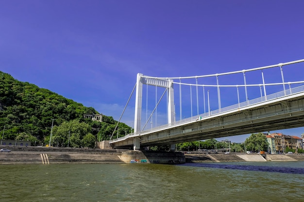 Ponte Elisabeth vista do rio Danúbio