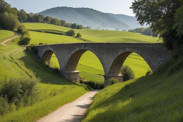 Foto ponte no campo