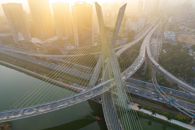Ponte Octavio Frias de Oliveira em São Paulo Brasil América do Sul