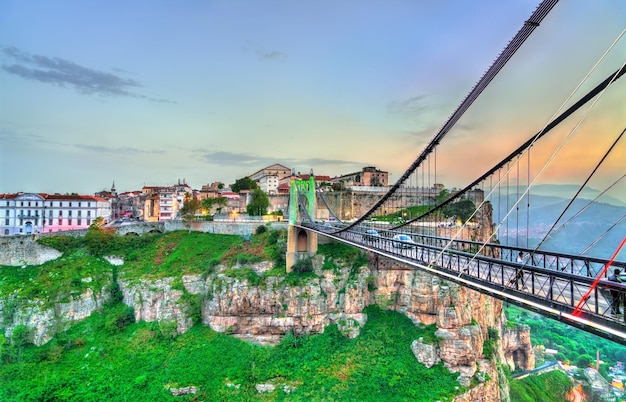 Ponte Sidi M'Cid sobre o desfiladeiro do rio Rhummel em Constantine - Argélia, Norte da África