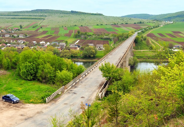 Ponte sobre o rio Dnister Ucrânia