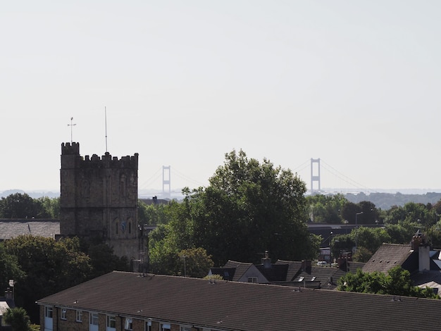 Ponte sobre o rio severn em chepstow