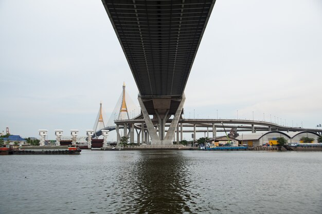 ponte sobre o rio.