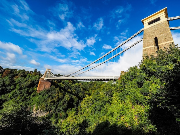 Ponte suspensa HDR Clifton em Bristol