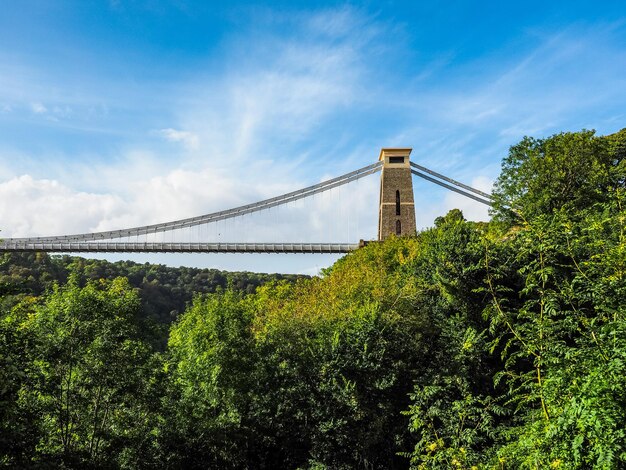 Ponte suspensa HDR Clifton em Bristol