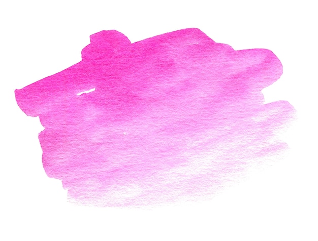 Ponto aquarela rosa para texto ou logotipo em fundo branco