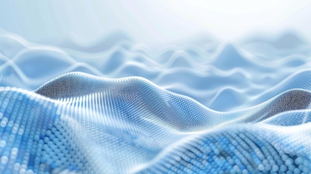 Ponto azul branco luz tela gradiente textura fundo tecnologia abstrata big data fundo digital renderização 3D