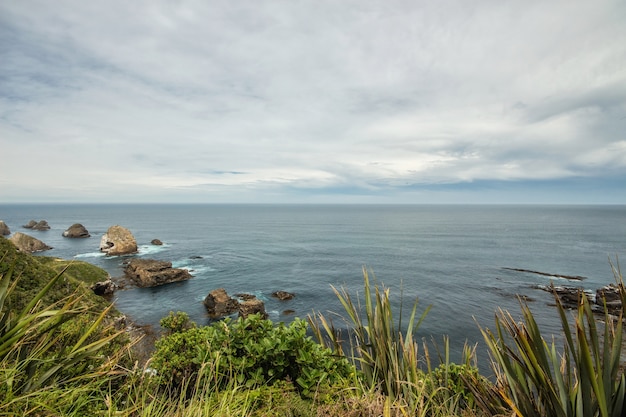 Foto ponto da pepita na ilha sul de nova zelândia