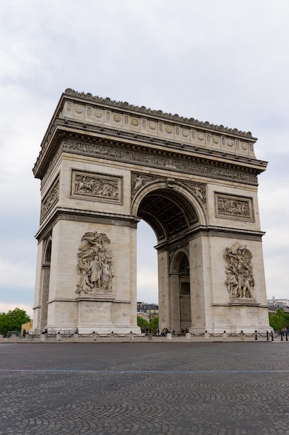 Ponto turístico em Paris França chamado Arco do Triunfo