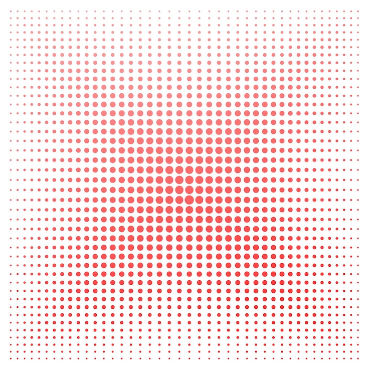 Foto ponto vermelho com fundo branco