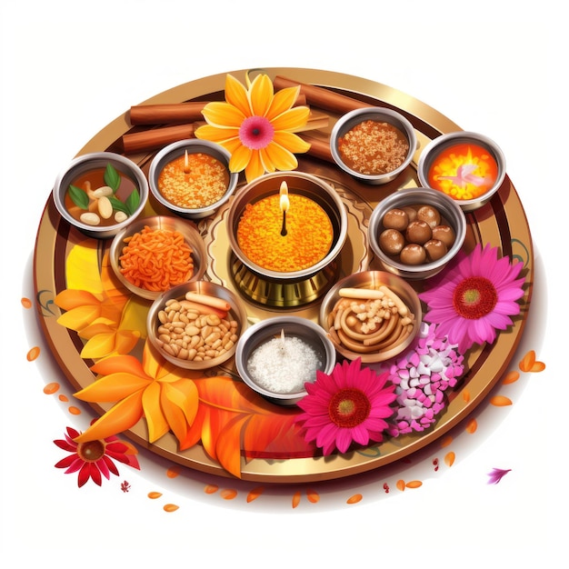 Pooja Thali-Symbol für die Diwali