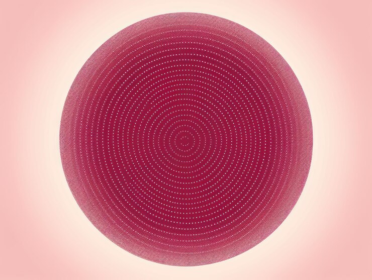 Foto pop art círculo semitono en color diseño de patrón de fondo espacio en blanco