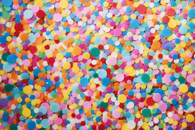Pop art com fundo de confete colorido