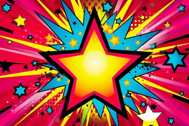 Pop-Art-Hintergrundstar