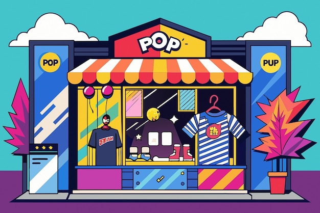 Pop Art Streetwear PopUp Shop (tienda pop-up de ropa de calle de arte pop)