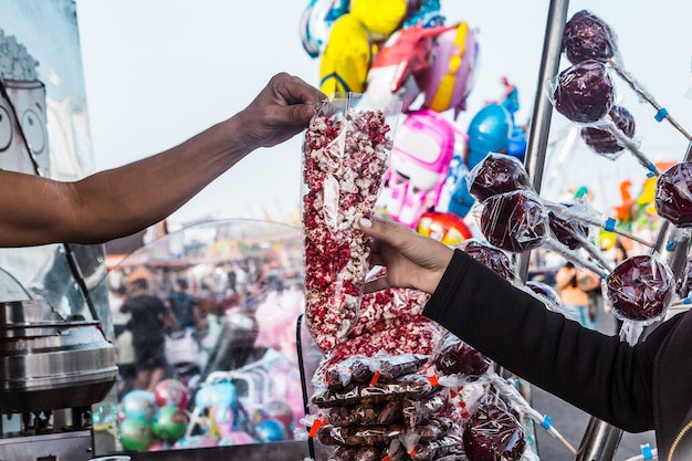 Popcorn auf der Messe kaufen