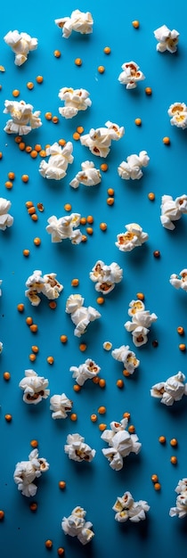 Foto popcorn background conceito de lanche perfeito inteligência artificial gerativa