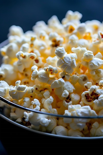 Popcorn caseiro salgado saboroso Fazer popcorn saudável em casa Inteligência Artificial Generativa