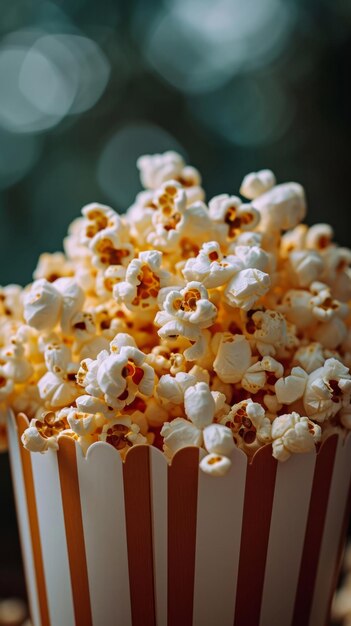 Popcorn cine cine bocadillo álbum de fotos visuales lleno de dulces y deliciosos momentos