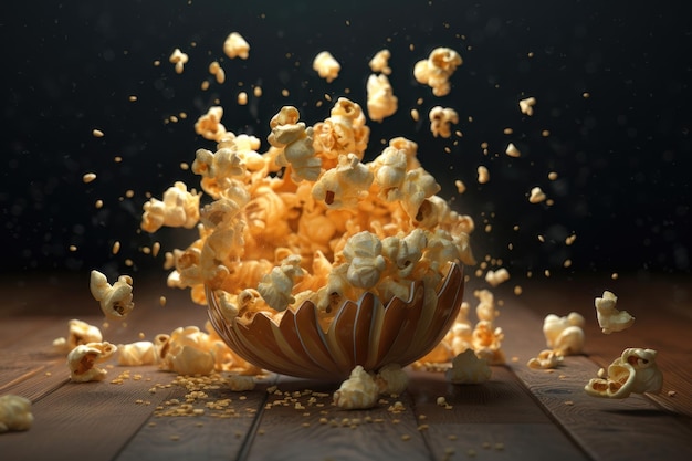 Popcorn-Explosions-KI generiert