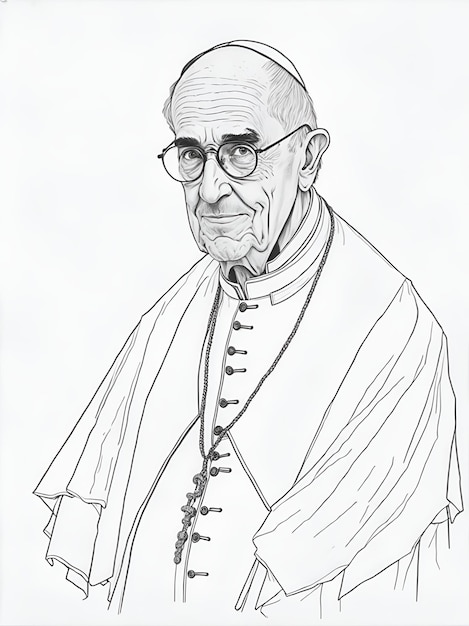 POPE FRANCISCO Bleistiftzeichnung 4