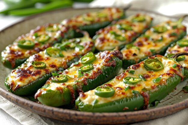 poppers jalapeños mesa de cocina aislada publicidad profesional fotografía de alimentos