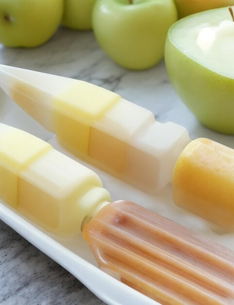 Popsicles aus Apfelsaft