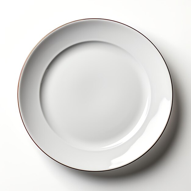 Foto popular plato de cena de porcelana redonda una opción clásica y versátil ideas de diseño de conceptos creativos