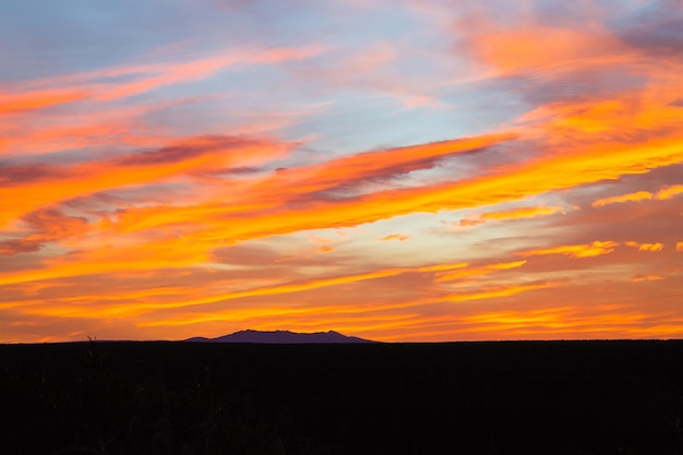 Pôr do sol da áfrica do sul