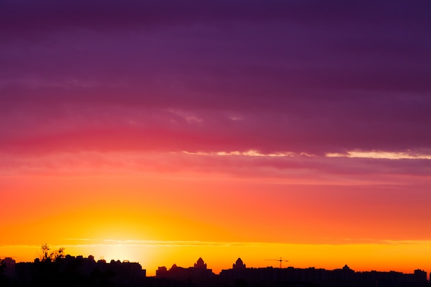 Pôr do sol de verão