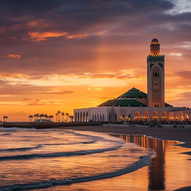 Pôr-do-sol em Casablanca