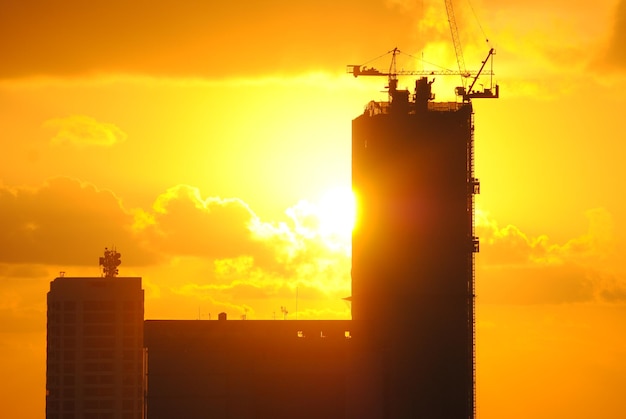 Pôr do sol em Colombo Sri Lanka