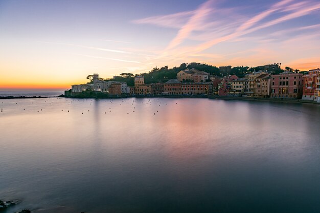 Pôr do sol em Sestri Levante