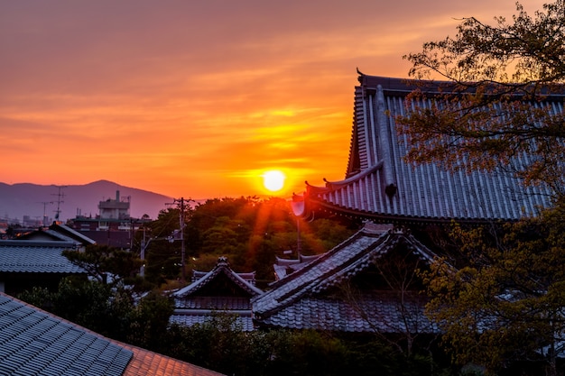 Pôr do sol japonês