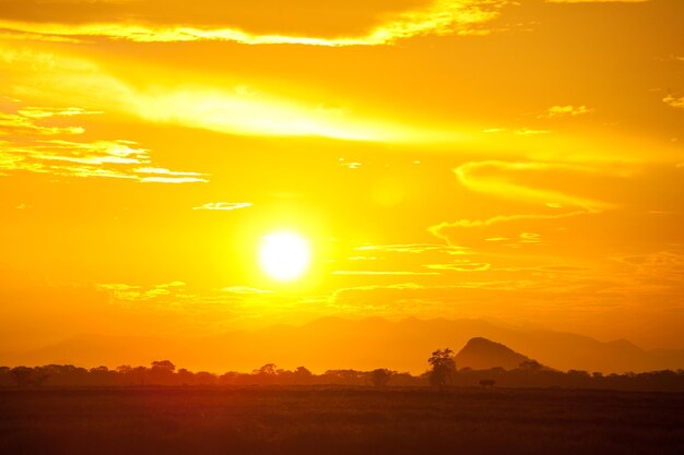 Pôr do sol no Sri Lanka