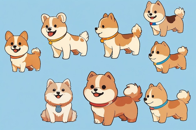 Por padrão É um clipart Este cão Clipart ou ilustração