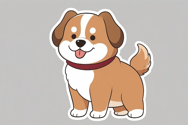 Por padrão É um clipart Este cão Clipart ou ilustração