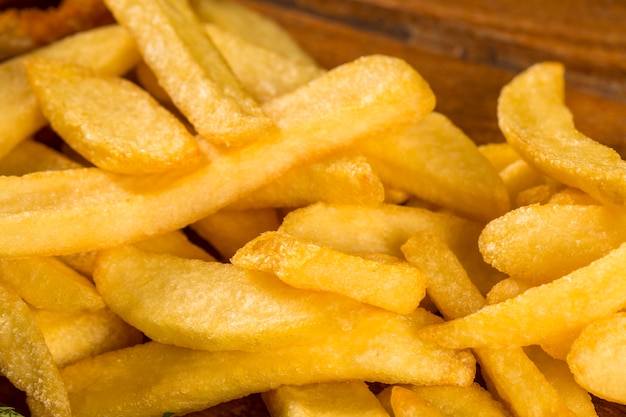 porción de papas fritas de cerca