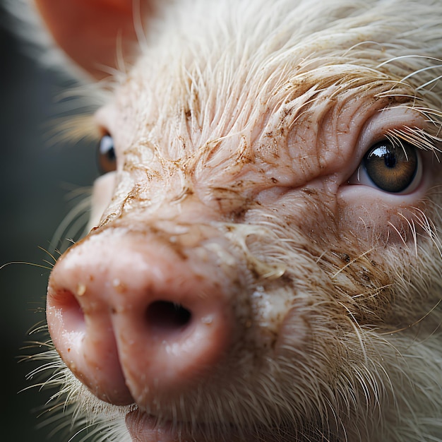 Foto porco em close-up foto de porco