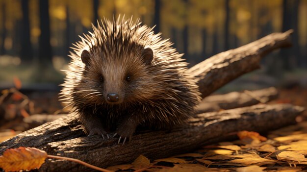 Porcupine animal muy bonito foto de IA altamente generada