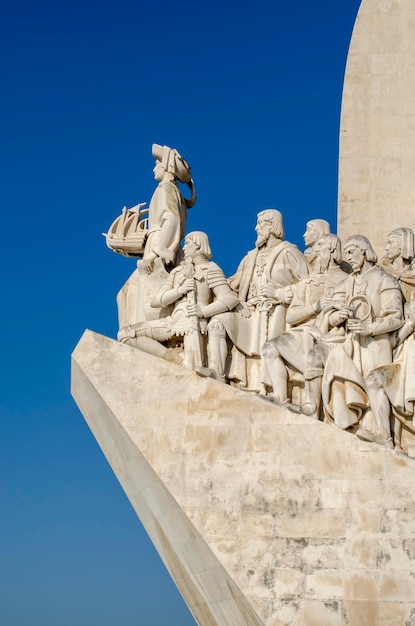 Pormenor do Monumento aos descobridores em Lisboa