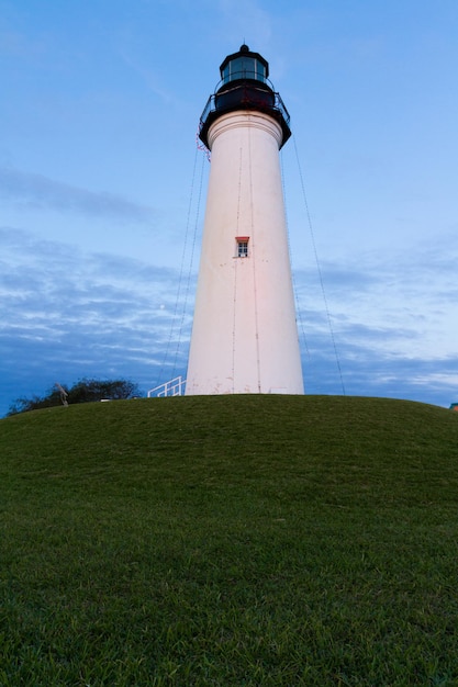 Port Isabel Leuchtturm in der Nähe von South Parde Island, TX.
