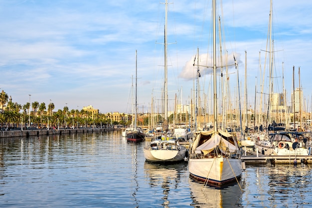 Port Vell at Sunset, Barcelona, ​​España