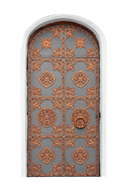 Porta Antiga com Ornamento Dourado