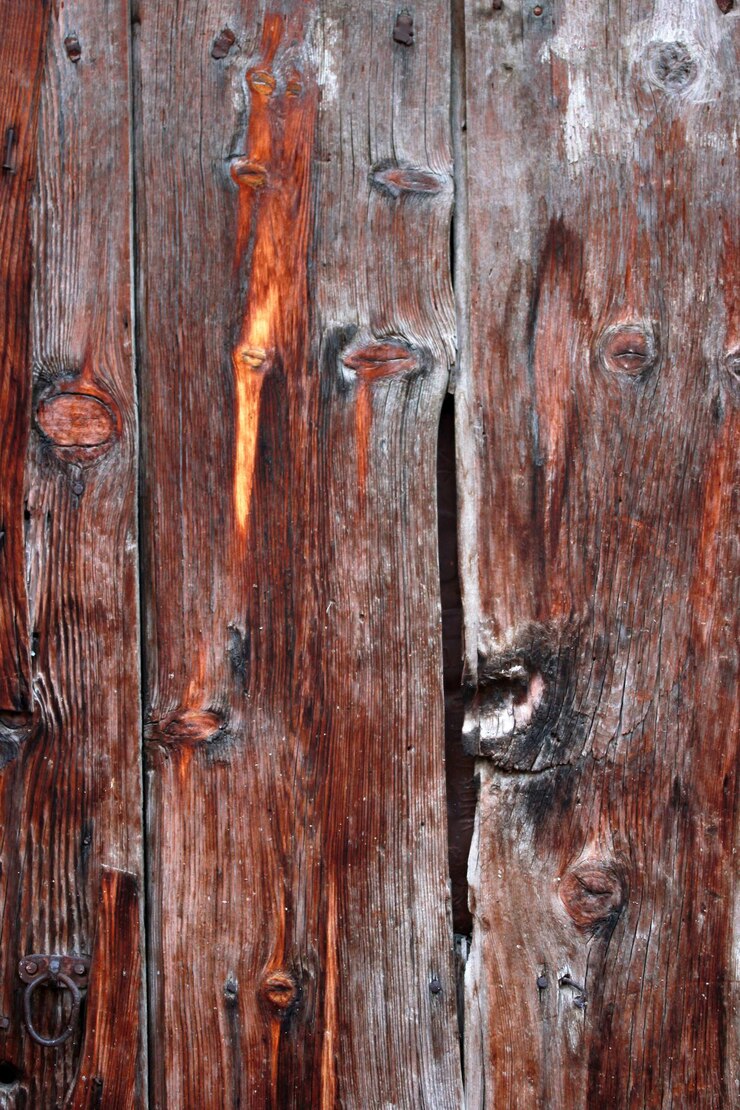 Foto porta de madeira resistida velha