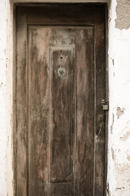 porta de madeira velha