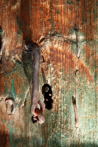 porta de madeira velha