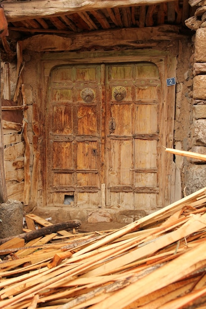 porta de madeira